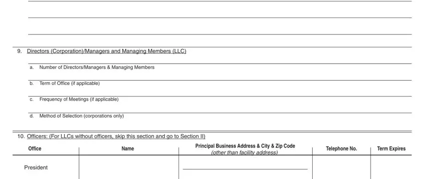 Filling in lic 309 form california part 2