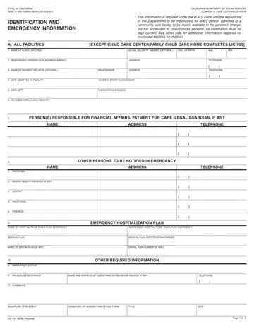 Lic 601 Form Preview
