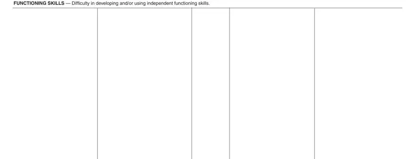 ca lic 625 FUNCTIONING SKILLS  Difficulty in blanks to fill