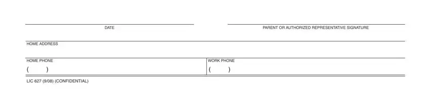 part 2 to entering details in ca lic 627 form