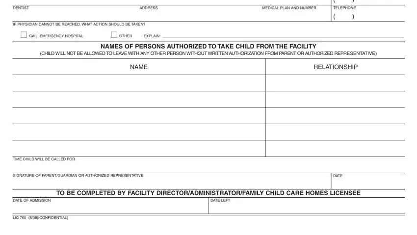 step 2 to completing lic 700 form no download needed