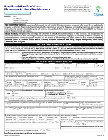 Life Insurance Form Preview
