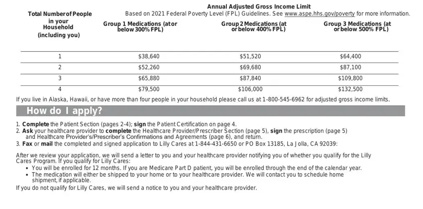 Filling in lilly patient assistance refill form part 2