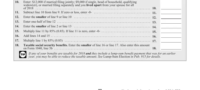 part 2 to finishing social security benefits worksheet lines 6a and 6b 2020