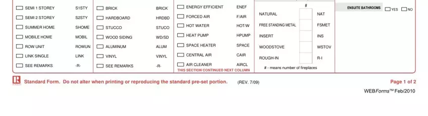 stage 5 to completing listing sheet template