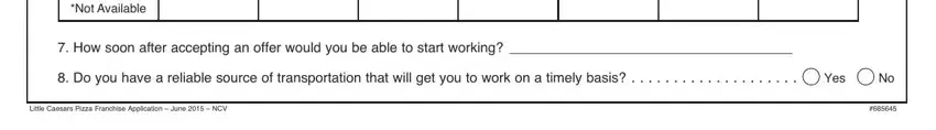 Filling in little caesars application pdf 2020 step 3