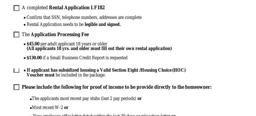 long and foster rental application blanks to fill in