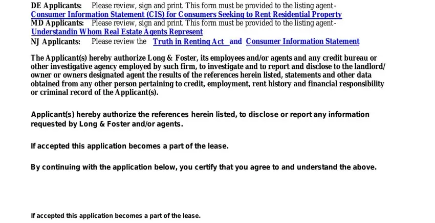 Filling out lonf and foster rental application form lf182 2013 step 3
