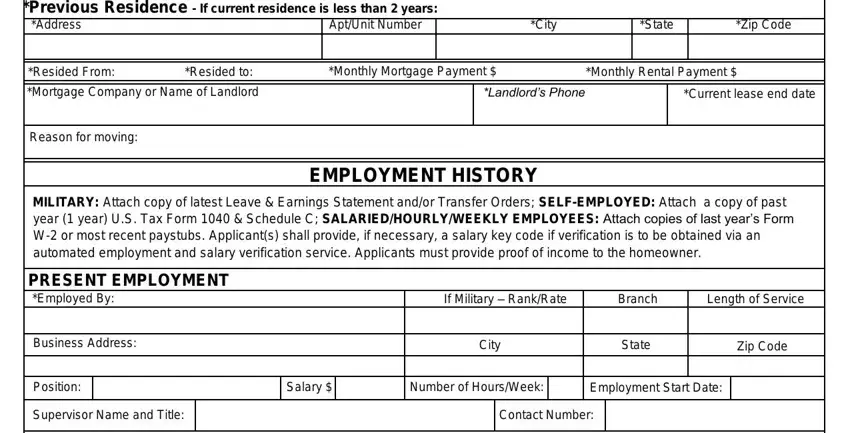 step 5 to entering details in lonf and foster rental application form lf182 2013