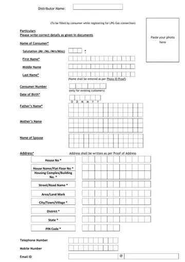 Lpg Customer Form Preview