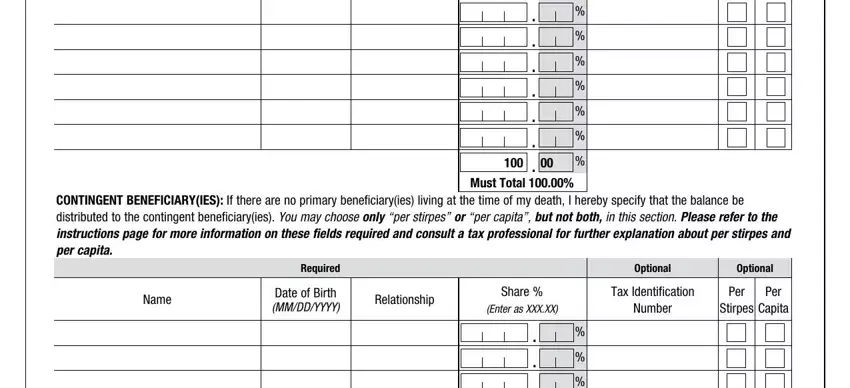 Completing beneficiary lynch online stage 2