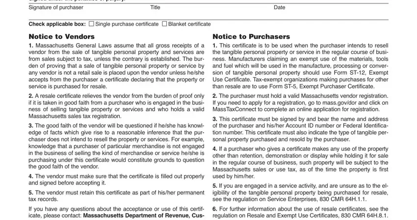 part 2 to entering details in mass resale certificate