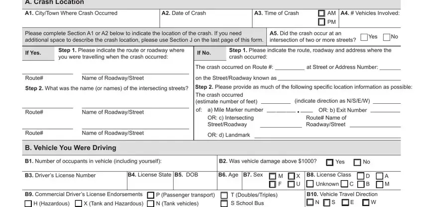 stage 2 to filling out massachusetts accident report