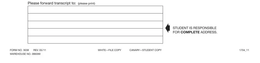 step 3 to entering details in macomb community college transcript