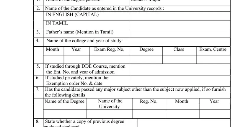 stage 2 to entering details in mku dde course completion certificate