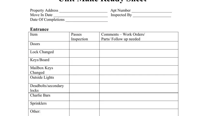 part 1 to writing apartment make ready list