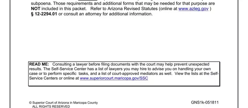 stage 1 to writing arizona superior court subpoena form