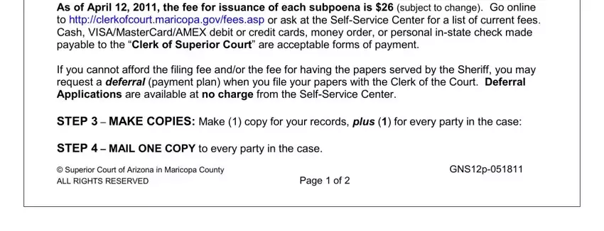 Maricopa Subpoena ≡ Fill Out Printable Pdf Forms Online 1671