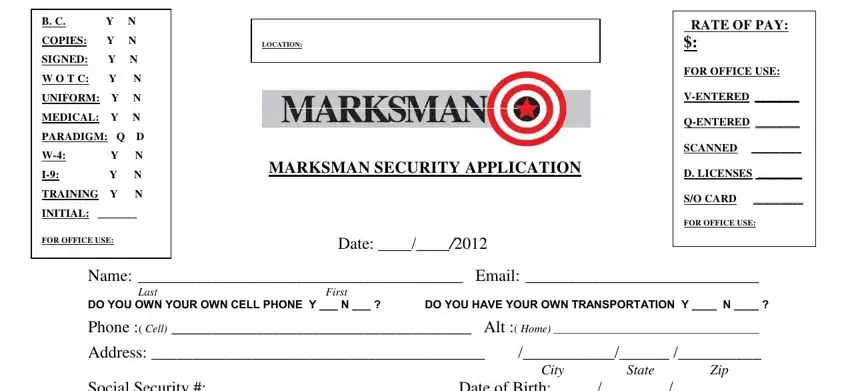step 1 to writing marksman security jamaica requirements