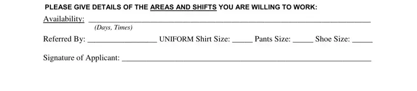 Filling in king alarm application form stage 3