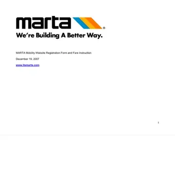 Marta Registration Form Preview