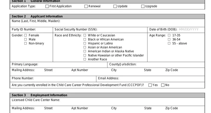 completing maryland form credentialing stage 1