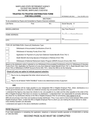 Maryland Form 193 Preview