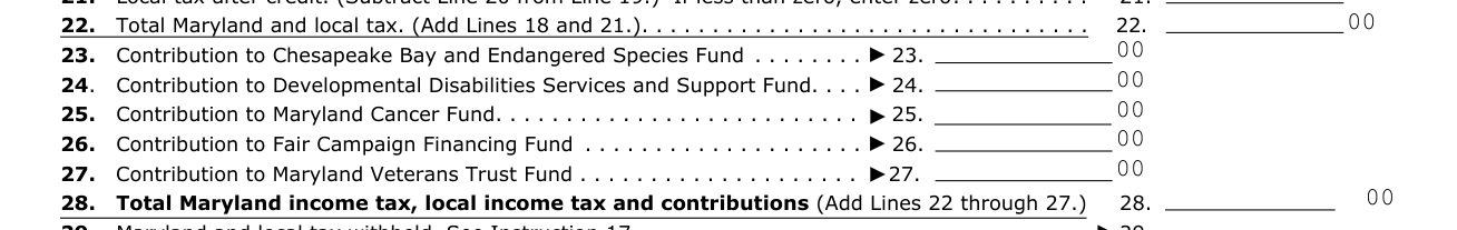 Form 504 example filled out, contributions