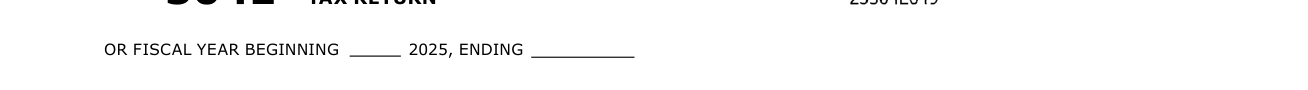 Form 504E example filled out, fiscal year beginning