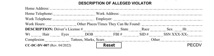 md family law filing contempt Date, Signature of Party Serving, DESCRIPTION OF ALLEGED VIOLATOR, Home Address Home Telephone Work, Hair, Eyes, Work Address Employer, Other PlacesTimes They Can Be Found, DOB Tattoos Marks Scars, State, FBI, Race SID, Sex, Ht SSN XXXXX, and Other fields to insert