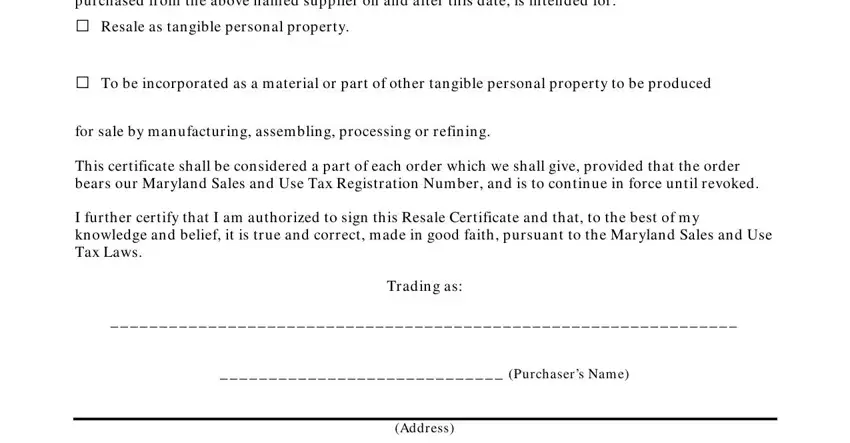 Maryland Sales And Use Tax Resale Certificate Pdf Form Formspal 4756