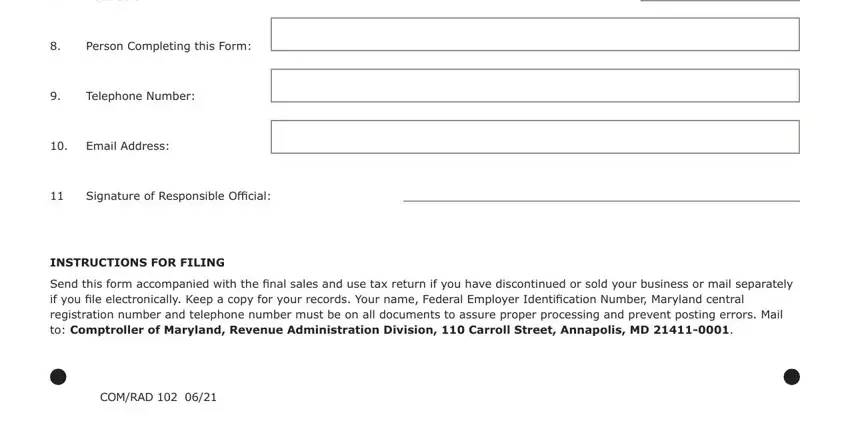 Filling out printable md form 202 stage 2