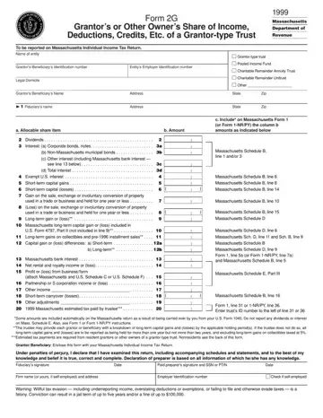Massachusetts Form 2G Preview