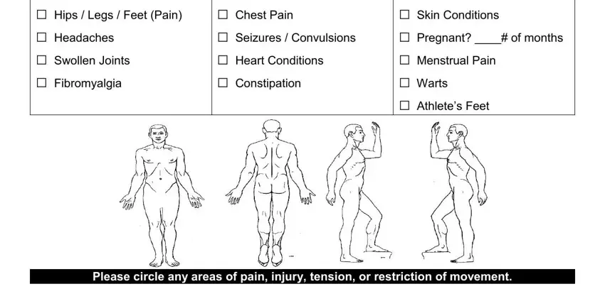 step 2 to filling out body treatment consent form