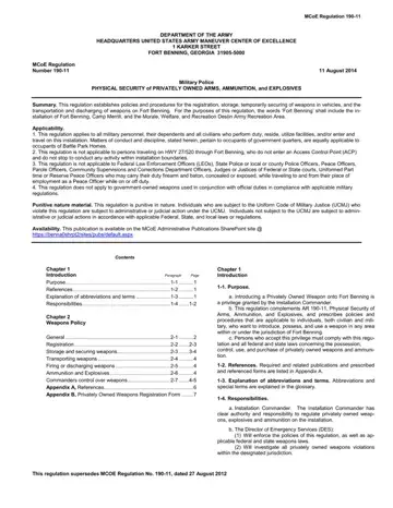 Mcoe Regulation 190 11 Form Preview