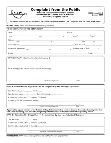 Mcps Form 270 8 Preview