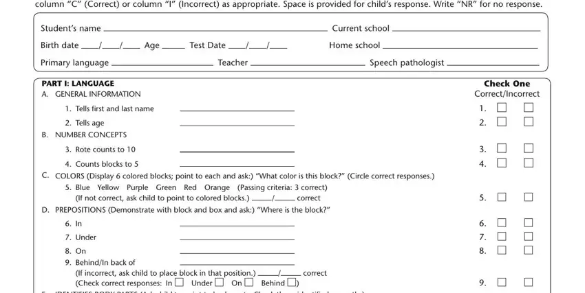 entering details in Mcps Form 335 37 part 1