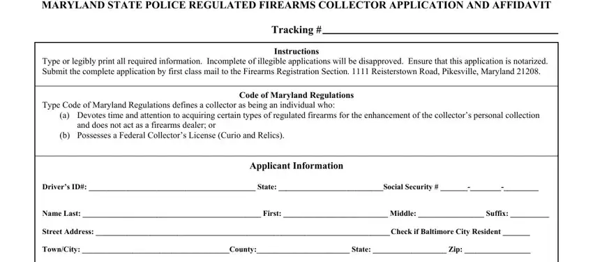 portion of blanks in msp regulated firearms application