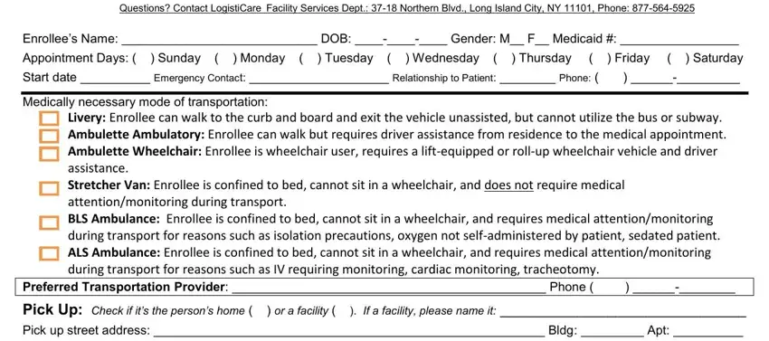 medicaid ambulette transportation downloadable forms blanks to consider