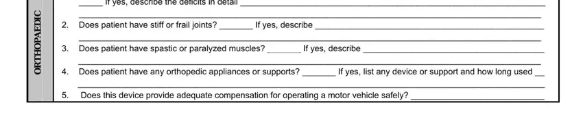 Finishing dmv medical review form stage 3