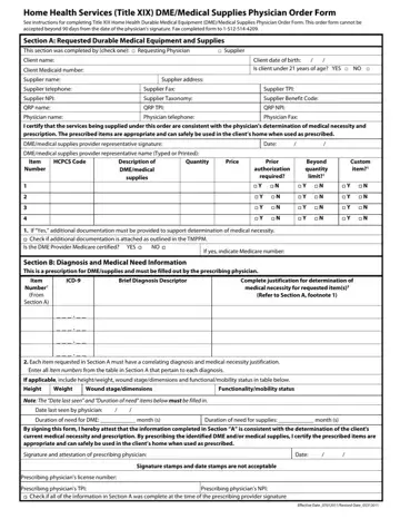 Medical Physician Order Form Preview