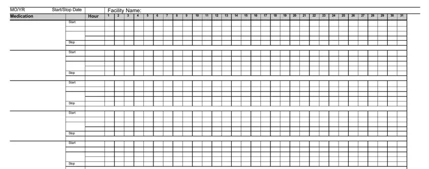 mar chart template empty spaces to consider