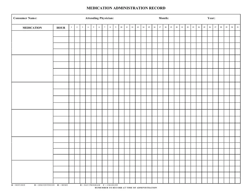 Medication Administration Record Sheet PDF Form - FormsPal