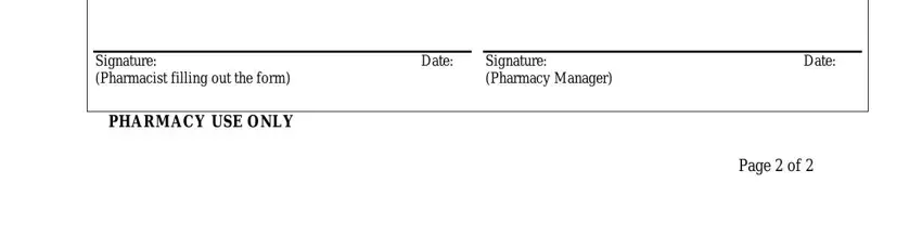medication error form pdf Signature Date Pharmacist filling, Signature Date Pharmacy Manager, PHARMACY USE ONLY, and Page  of fields to complete