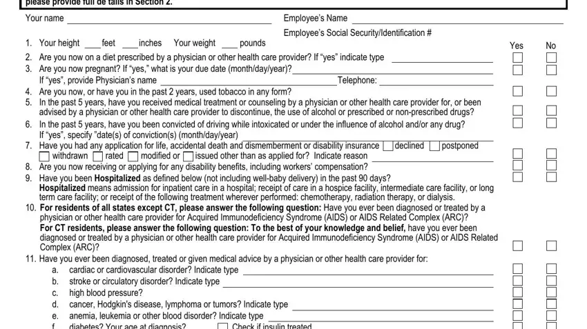 Finishing metlife eoi form step 3