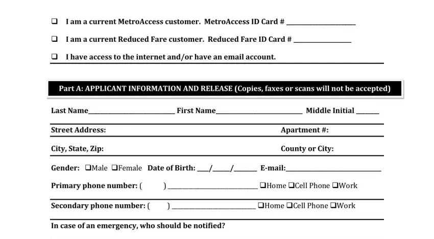 stage 1 to writing metro access eligibility