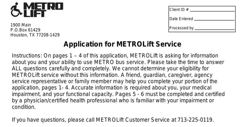 portion of empty spaces in el metro lift application