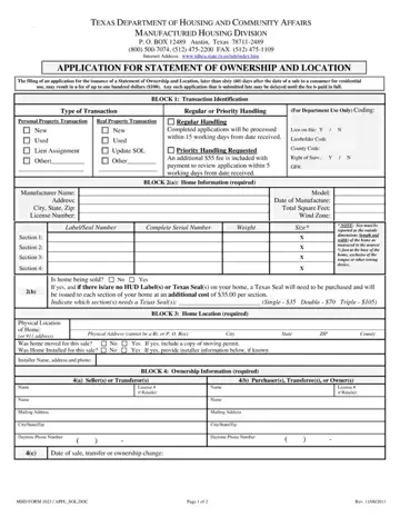 Mhd Form 1023 Texas Preview