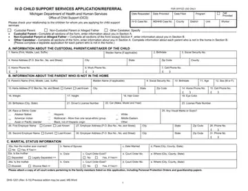 Mi Child Support Services Form Preview