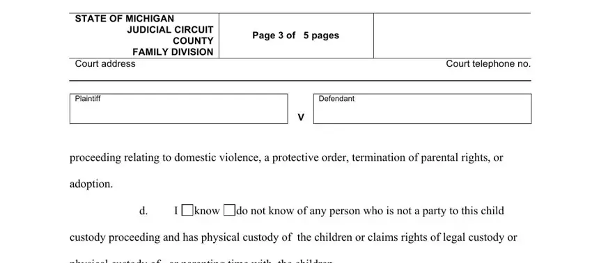 Filling in divorce papers part 5